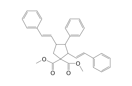 1,1-Cyclopentanedicarboxylic acid, 3-phenyl-2,4-bis-(2-phenylethenyl)-, dimethyl ester