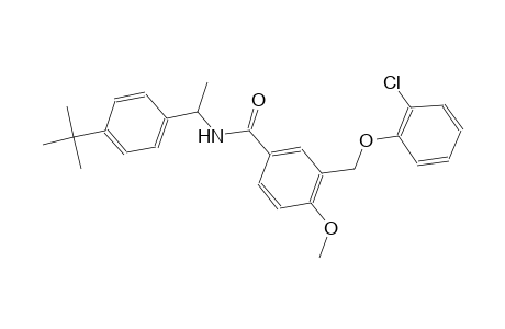 N-[1-(4-tert-butylphenyl)ethyl]-3-[(2-chlorophenoxy)methyl]-4-methoxybenzamide