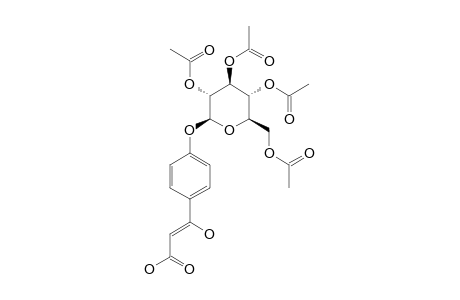 4-O-BETA-(2',3',4',6'-TETRAACETYL)-GLUCOPYRANOSYLOXY-Z-7-HYDROXY-CINNAMIC-ACID