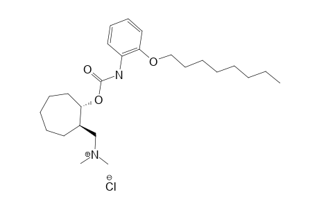 (+/-)-(TRANS)-N,N-DIMETHYL-2-(2-OCTYLOXY-PHENYL-CARBAMOYLOXY)-CYCLOHEPTHYL-METHYLAMMONIUM-CHLORIDE