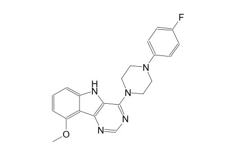 4-[4-(4-fluorophenyl)-1-piperazinyl]-9-methoxy-5H-pyrimido[5,4-b]indole