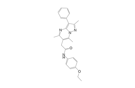 pyrazolo[1,5-a]pyrimidine-6-acetamide, N-(4-ethoxyphenyl)-2,5,7-trimethyl-3-phenyl-