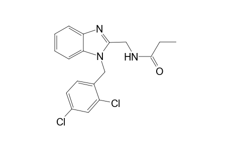 N-({1-[(2,4-dichlorophenyl)methyl]-1H-1,3-benzodiazol-2-yl}methyl)propanamide