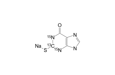 [2-(13)C-1,3-(15)N2]-2-MERCAPTOHYPOXANTHINE