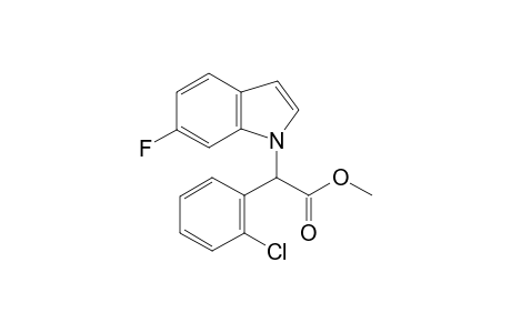 methyl 2-(2-chlorophenyl)-2-(6-fluoroindol-1-yl)acetate