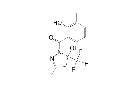 1-(2-hydroxy-3-methylbenzoyl)-3-methyl-5-(trifluoromethyl)-4,5-dihydro-1H-pyrazol-5-ol