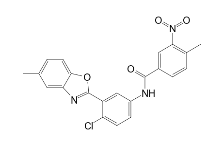 N-[4-chloro-3-(5-methyl-1,3-benzoxazol-2-yl)phenyl]-4-methyl-3-nitrobenzamide