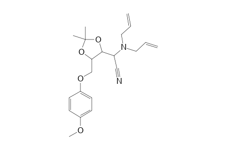 R-1-CYANO-1-N-DIALLYL-2,3-O-ISOPROPYLIDENE-4-O-PARA-METHOXYPHENYL-L-THREOSE;R-(MAJOR)