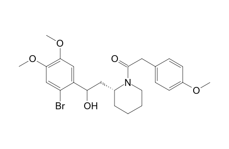 (2R)-2-[(2RS)-2-(2-Bromo-4,5-dimethoxyphenyl)-2-hydroxyethyl]-N-[(4-methoxyphenyl)acetyl]piperidine