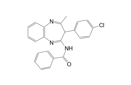 N-[3-(4-chlorophenyl)-4-methyl-3H-1,5-benzodiazepin-2-yl]benzamide