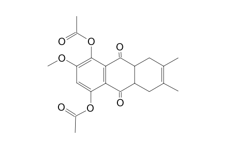 5,8-Acetoxy-7-methoxy-2,3-dimethyl-1,4-dihydroanthraquinone