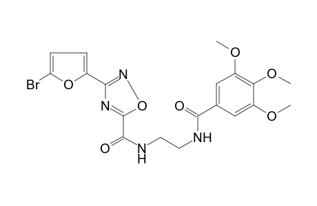 1,2,4-Oxadiazole-5-carboxamide, 3-(5-bromo-2-furanyl)-N-[2-[(3,4,5-trimethoxybenzoyl)amino]ethyl]-