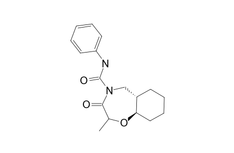 TRANS-2-METHYL-4-PHENYLAMINOCARBONYL-PERHYDRO-1,4-OXAZEPIN-3-ONE