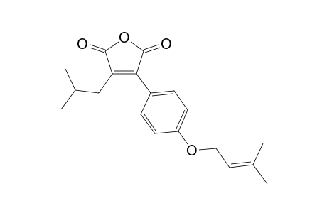 3-ISOBUTYL-4-[4-(3-METHYL-2-BUTENYLOXY)-PHENYL]-FURAN-2,5-DIONE