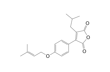 3-ISOBUTYL-4-[4-(3-METHYL-2-BUTENYLOXY)-PHENYL]-FURAN-2,5-DIONE