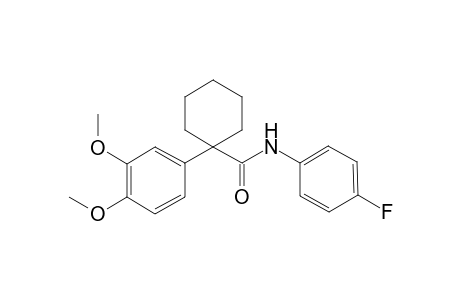 1-(3,4-dimethoxyphenyl)-N-(4-fluorophenyl)-1-cyclohexanecarboxamide