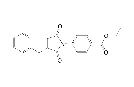 ethyl 4-[2,5-dioxo-3-(1-phenylethyl)-1-pyrrolidinyl]benzoate