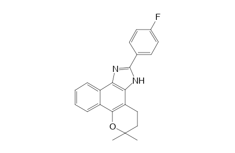 4,5-Dihydro-6,6-dimethyl-6H-2-(4'-fluorophenyl)-pyran[b-4,3]naphth[1,2-d]imidazole