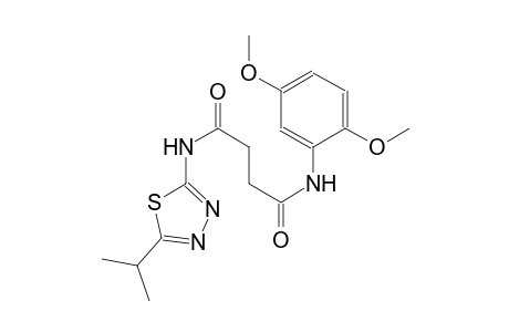 N~1~-(2,5-dimethoxyphenyl)-N~4~-(5-isopropyl-1,3,4-thiadiazol-2-yl)succinamide