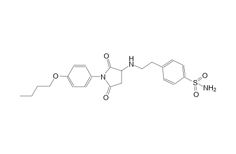benzenesulfonamide, 4-[2-[[1-(4-butoxyphenyl)-2,5-dioxo-3-pyrrolidinyl]amino]ethyl]-