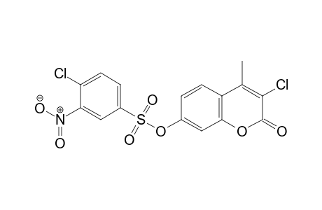 3-Chloro-4-methyl-2-oxo-2H-chromen-7-yl 4-chloro-3-nitrobenzenesulfonate