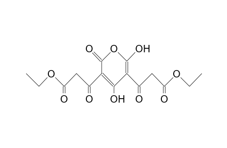2H-Pyran-3,5-dipropanoic acid, 4,6-dihydroxy-.beta.,.beta.',2-trioxo-, diethyl ester