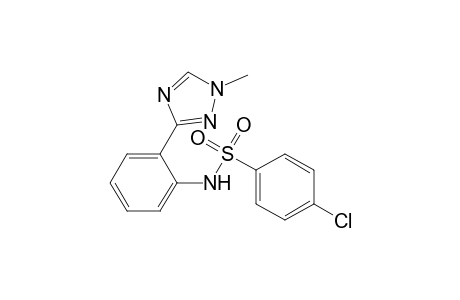 4-Chloro-N-[2-(1-methyl-1H-1,2,4-triazol-3-yl)phenyl]benzenesulfonamide