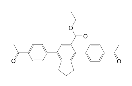 Ethyl 4,7-bis(4-acetylphenyl)-2,3-dihydro-1H-indene-5-carboxylate