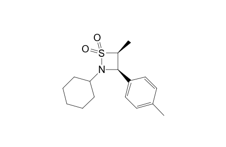 cis-2-Cyclohexyl-3-(4-methylphenyl)-4-methyl-1,2-thiazetizine 1,1-dioxide