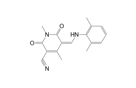 3-pyridinecarbonitrile, 5-[[(2,6-dimethylphenyl)amino]methylene]-1,2,5,6-tetrahydro-1,4-dimethyl-2,6-dioxo-, (5Z)-