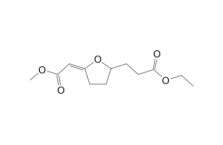 2-(E)-[1-(Methoxycarbonyl)methylidene]-5-(ethoxycarbonyl)ethyl)tetrahydrofuran