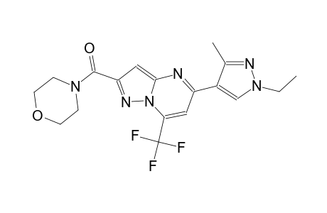 5-(1-ethyl-3-methyl-1H-pyrazol-4-yl)-2-(4-morpholinylcarbonyl)-7-(trifluoromethyl)pyrazolo[1,5-a]pyrimidine