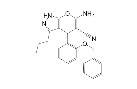 pyrano[2,3-c]pyrazole-5-carbonitrile, 6-amino-1,4-dihydro-4-[2-(phenylmethoxy)phenyl]-3-propyl-