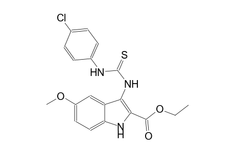 1H-indole-2-carboxylic acid, 3-[[[(4-chlorophenyl)amino]carbonothioyl]amino]-5-methoxy-, ethyl ester