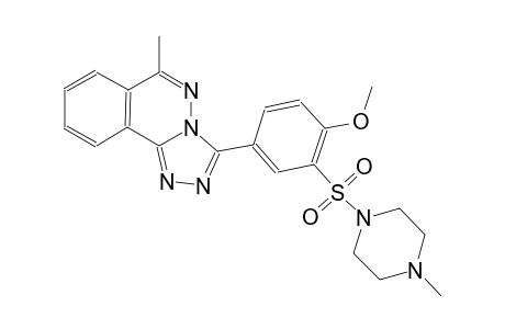 3-{4-methoxy-3-[(4-methyl-1-piperazinyl)sulfonyl]phenyl}-6-methyl[1,2,4]triazolo[3,4-a]phthalazine
