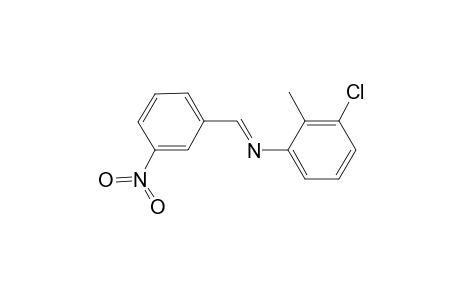 3-Chloro-2-methyl-N-[(E)-(3-nitrophenyl)methylidene]aniline