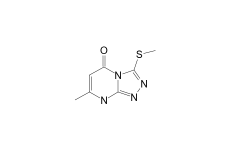 7-methyl-3-methylsulfanyl-1H-[1,2,4]triazolo[5,4-b]pyrimidin-5-one