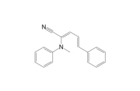 (2Z,4E)-2-(N-methylanilino)-5-phenyl-penta-2,4-dienenitrile