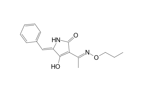 (Z)-5-benzylidene-4-hydroxy-3-((E)-1-(propoxyimino)ethyl)-pyrroline-2-one