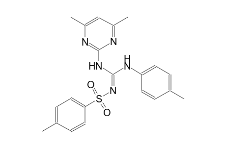 N-[(Z)-[(4,6-dimethyl-2-pyrimidinyl)amino](4-toluidino)methylidene]-4-methylbenzenesulfonamide