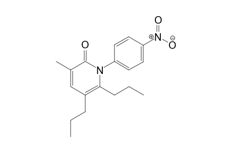 3-Methyl-1-(4-nitrophenyl)-5,6-dipropylpyridin-2(1H)-one