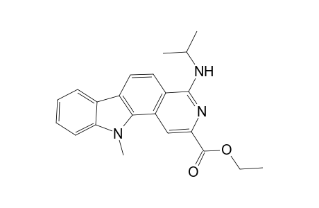 1-Isopropylamino-3-(ethoxycarbonyl)-5,6-dimethyl-11H-pyrido[4,3-a]carbazole