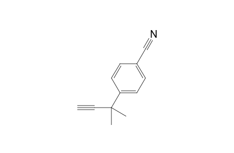 4-(1,1-dimethylprop-2-ynyl)benzonitrile