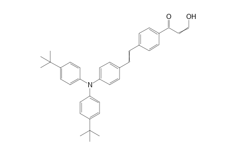 1-[4-[2-[4-(4-tert-butyl-N-(4-tert-butylphenyl)anilino)phenyl]vinyl]phenyl]-3-hydroxy-prop-2-en-1-one