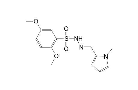 2,5-dimethoxy-N'-[(E)-(1-methyl-1H-pyrrol-2-yl)methylidene]benzenesulfonohydrazide