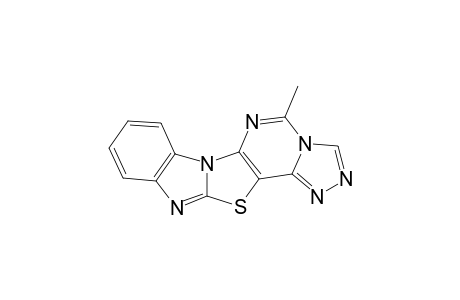 5-Methyl-1,2,4-triazolo[4'',3'':3',4']pyrimidino[5',6':5,4]-thiazolo[3,2-a]benzimidazole