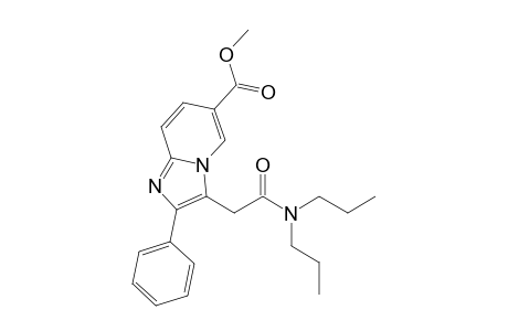 3-[2-(dipropylamino)-2-keto-ethyl]-2-phenyl-imidazo[1,2-a]pyridine-6-carboxylic acid methyl ester