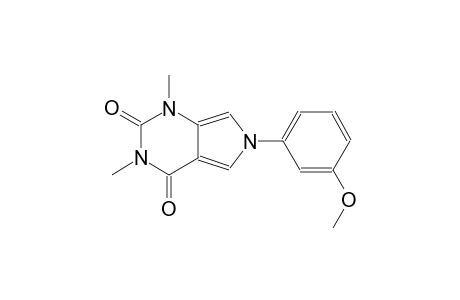 6-(3-methoxyphenyl)-1,3-dimethyl-1H-pyrrolo[3,4-d]pyrimidine-2,4(3H,6H)-dione