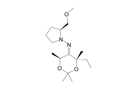 (E/Z,4S,6S)-4-Ethyl-N-[(S)-2-(methoxymethyl)pyrrolidin-1-yl]-2,2,4,6-tetramethyl-1,3-dioxan-5-imine
