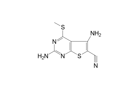 2,5-Diamino-4-(methylsulfanyl)thieno[2,3-d]pyrimidine-6-carbonitrile